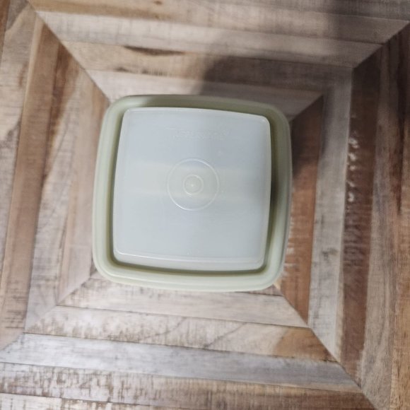 Tupperware Small Pick-A-Deli Pickle Keeper Olice Green Lid Insert 3 pc - Picture 7 of 8